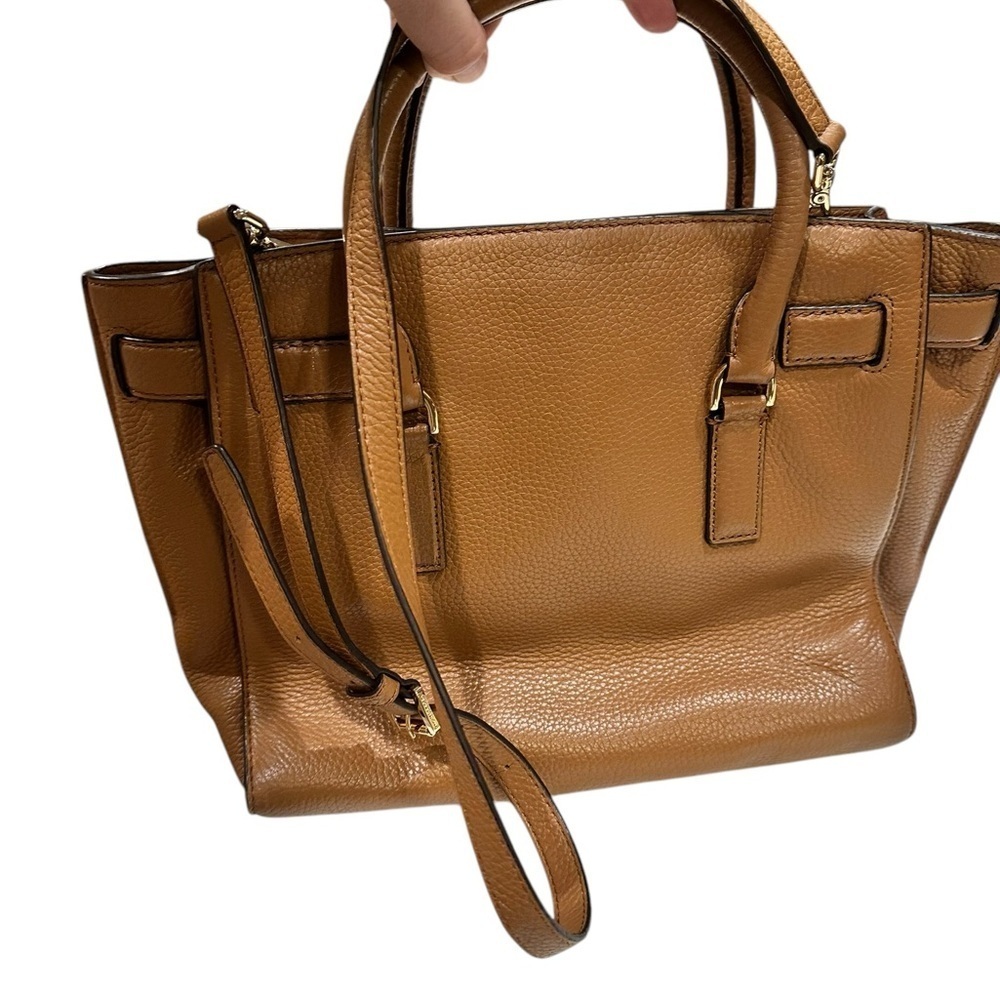 MICHAEL Michael Kors Brown Leather Hamilton Travel Tote - Picture 4 of 6